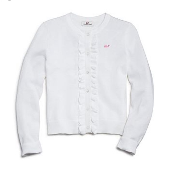 Vineyard Vines Other - 🌺Vineyard Vines Girls XL 16 Ruffle Sweater White